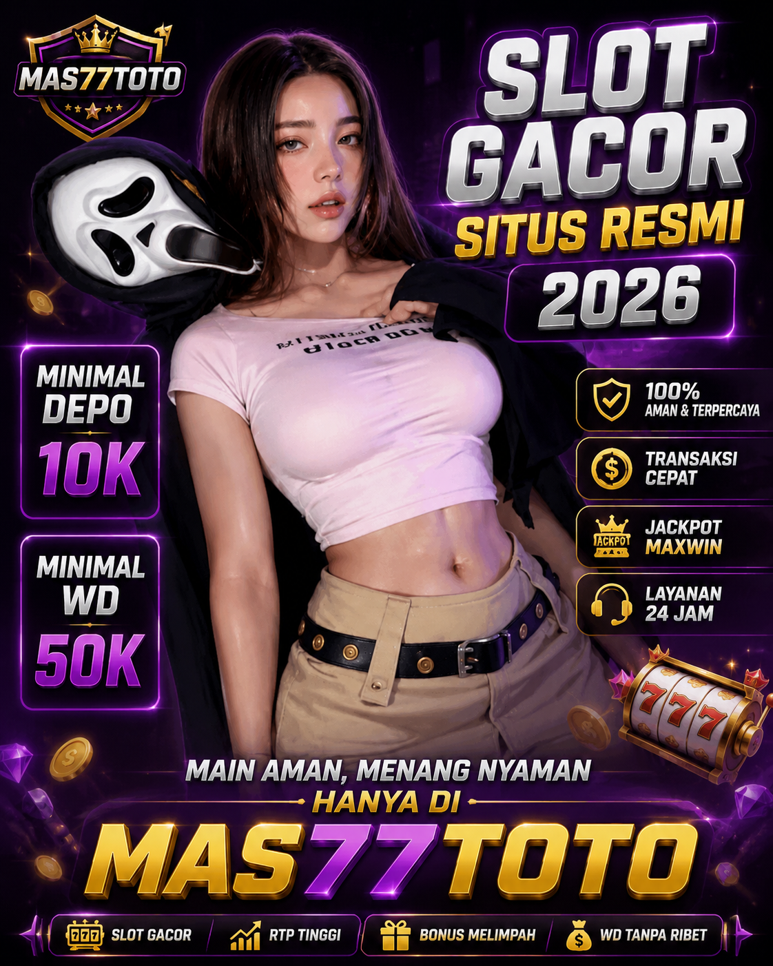 MAS77TOTO : Bandar Situs Game Online & Slot Gacor Paling Populer Malam Ini Dengan Pilihan Bonus Menarik
