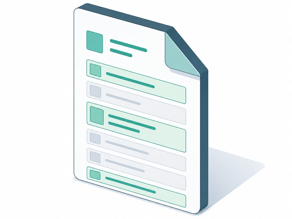 কিছু field সবুজে highlight করা আর অন্যগুলো ধূসর dim করা একটা document-এর isometric illustration, selected বনাম excluded field represent করছে