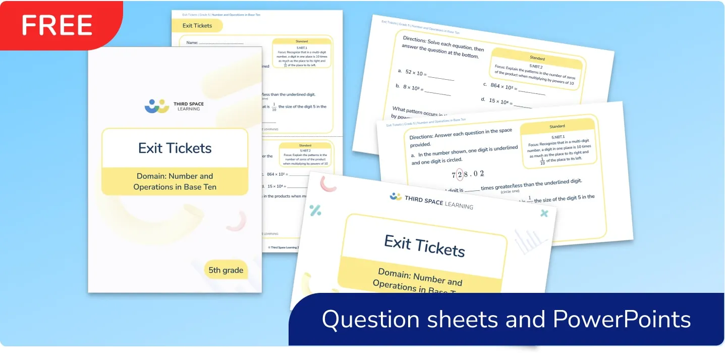 Exit tickets for low stakes assessment