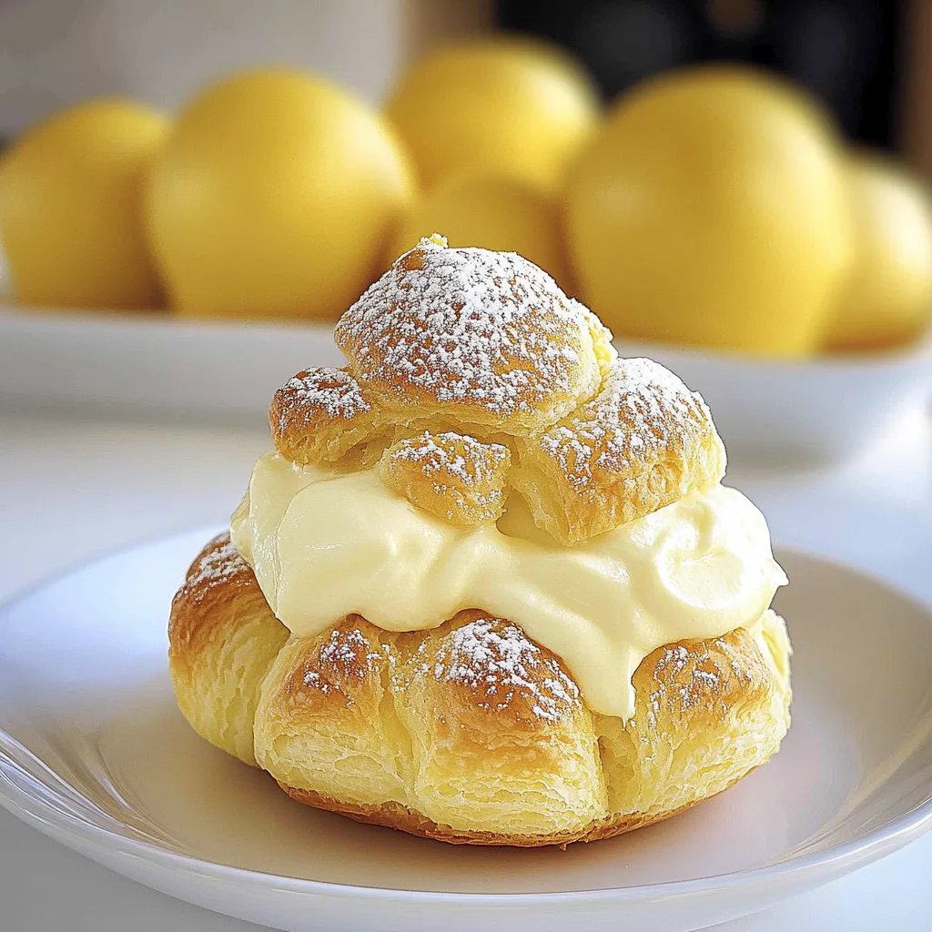 Choux Pastries with Lemon Cream: Delightfully Tangy Treats