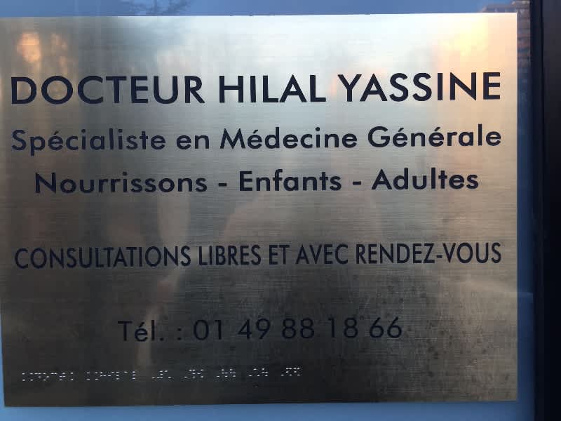 Dr Yassine HILAL, Médecin généraliste à Bobigny Prenez Dr Yassine HILAL, Médecin généraliste à Bobigny Prenez