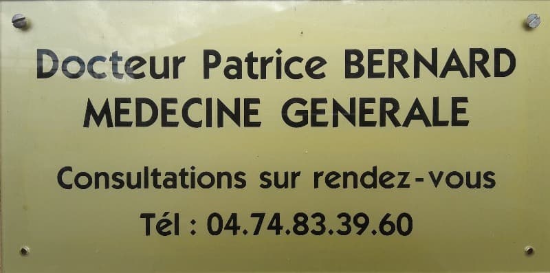 Medecin Urgentiste St Clair De La Tour Dr Patrice BERNARD, Médecin généraliste à Saint-Clair-de-la-Tour