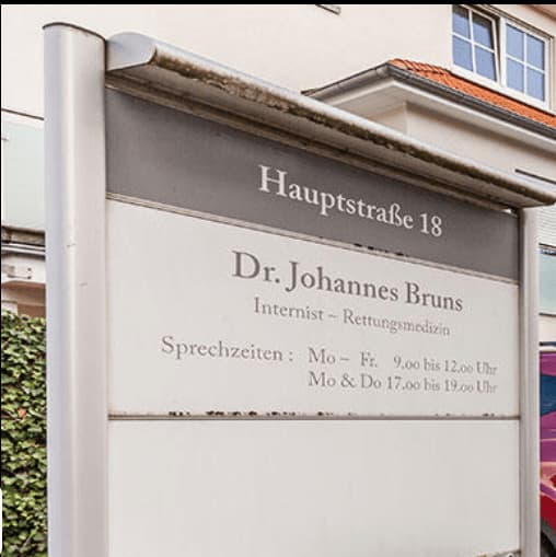 Dr. med. Johannes Bruns, Einzelpraxis in Wennigsen (Deister)