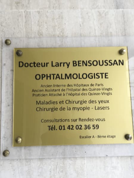 Dr Larry Bensoussan Ophtalmologue A Paris Prenez Rdv En Ligne