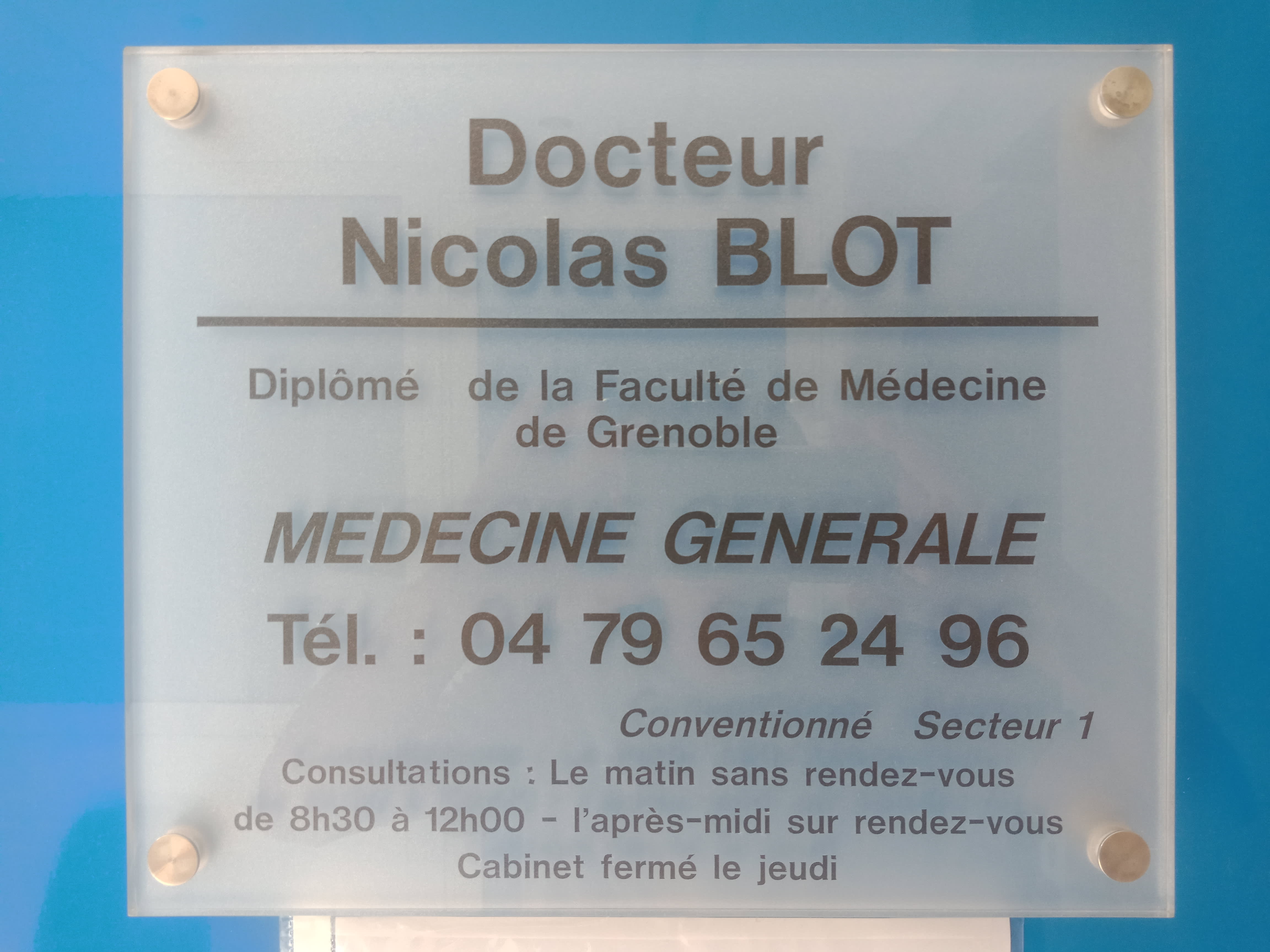 Dr Nicolas Blot Medecin Generaliste A La Motte Servolex