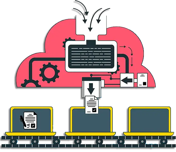 contract automation process illustration