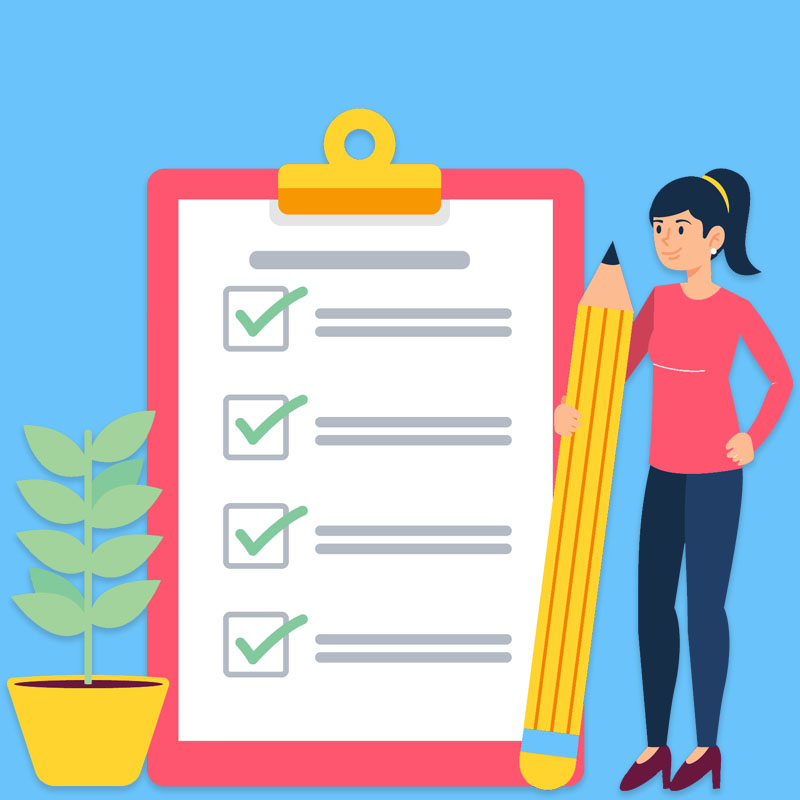 woman evaluating contract automation solutions checklist