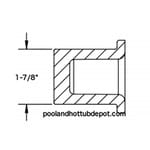 White PVC Plug 1-1/2" for Hot Tub Plumbing White PVC Plug 1-1/2" for Hot Tub Plumbing