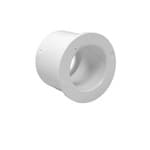 White PVC Reducer Bushing - 1-1/2" Spigot x 3/4" Slip