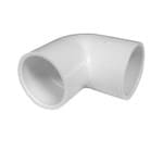 White PVC Elbow - 1/2" Slip x 1/2" Slip, 90 Degrees