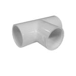 White PVC TEE  1-1/2" Slip x 1-1/2" Slip x 1-1/2" FPT