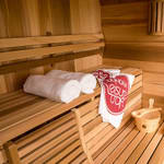 Luna Outdoor Sauna 8' x 7' Clear Cedar