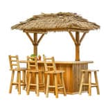 Paradise Tiki Bar Package With Stools