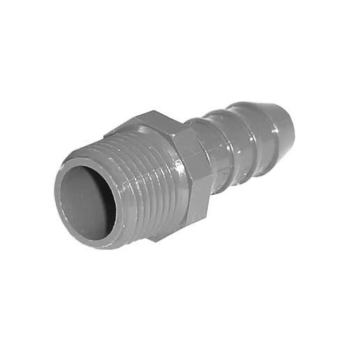 PVC Insert Fitting Male Adapter - 1/2" Barb x 1/2" MPT