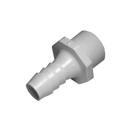 PVC Barb Adapter - 1" Spigot/ 3/4" Slip x 3/4" Barb