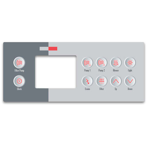 BDLTSC410K,  9916-100761 Gecko keypad overlay