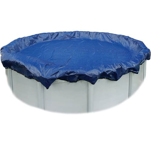 The Yard Guard pool cover is constructed of their strongest and most tear resistant material. This cover features rugged U.V. stabilized woven polyethylene that protects it from sun, snow, wind and ice.