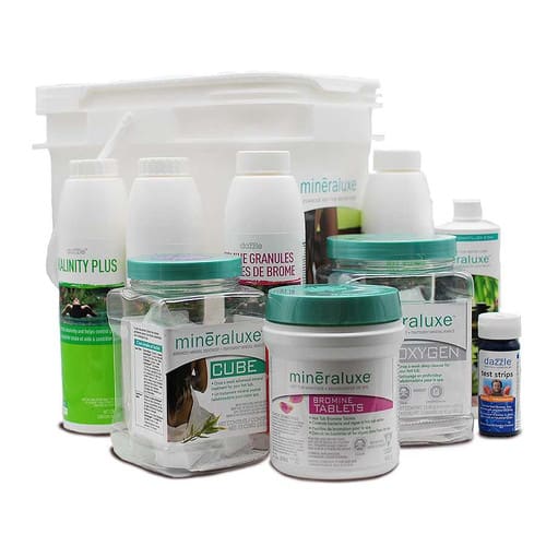 Minerluxe hot tub care kit