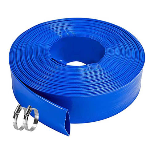 Reinforced Pool Backwash Hose With Clamps