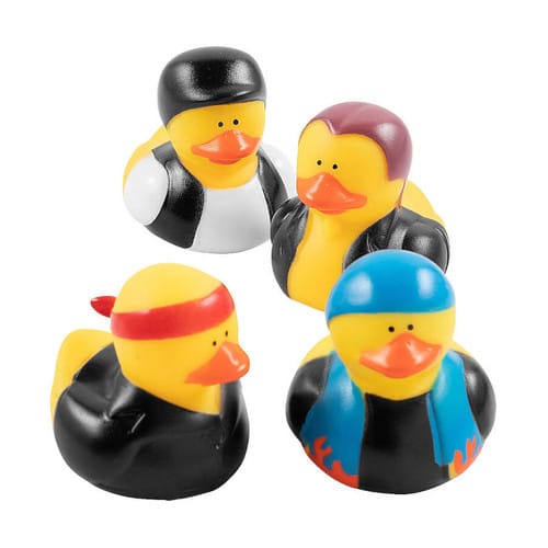 Mini Rubber Duckies - Bikers