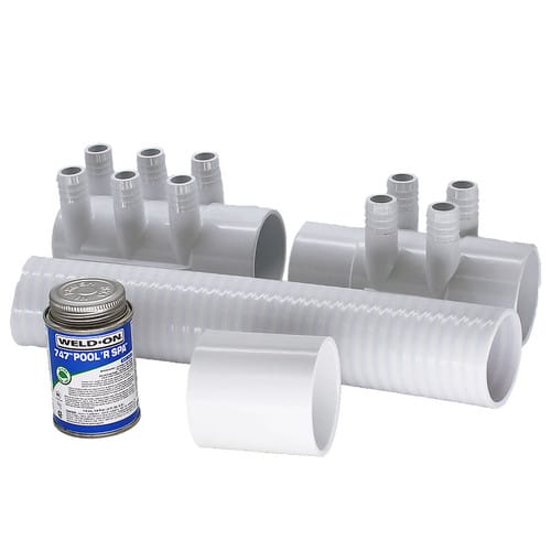 10 Port Hot Tub Manifold Kit - Base