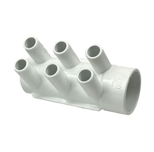 Manifold 1.5" S X 6 Ports, Closed End