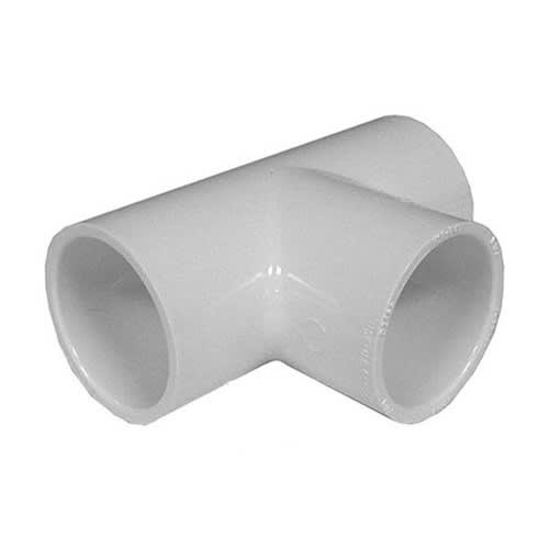 White PVC TEE  2-1/2" Slip x 2-1/2" Slip x 2-1/2" Slip