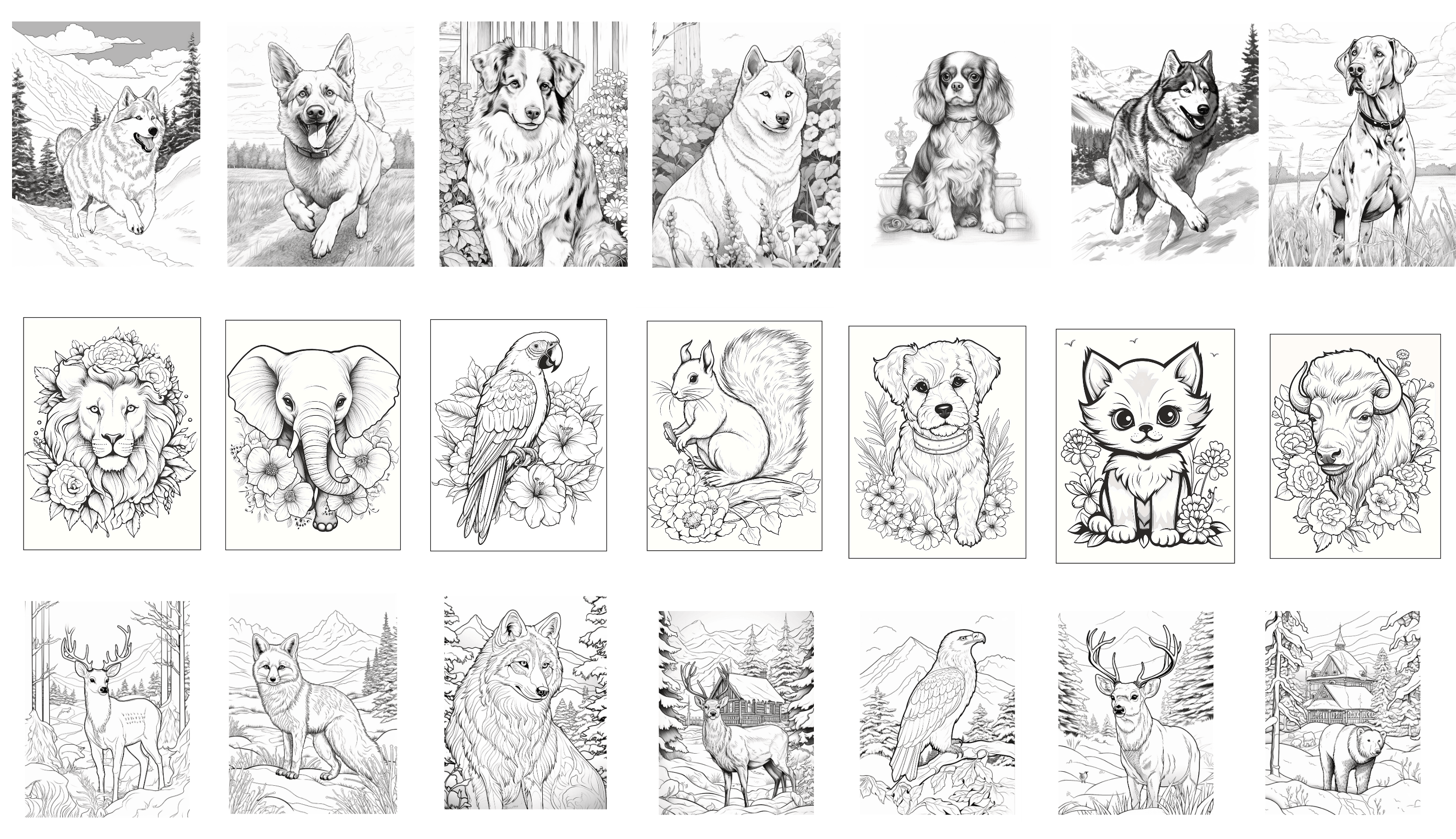 Animal Coloring Books OTO1 Lets Baby Care