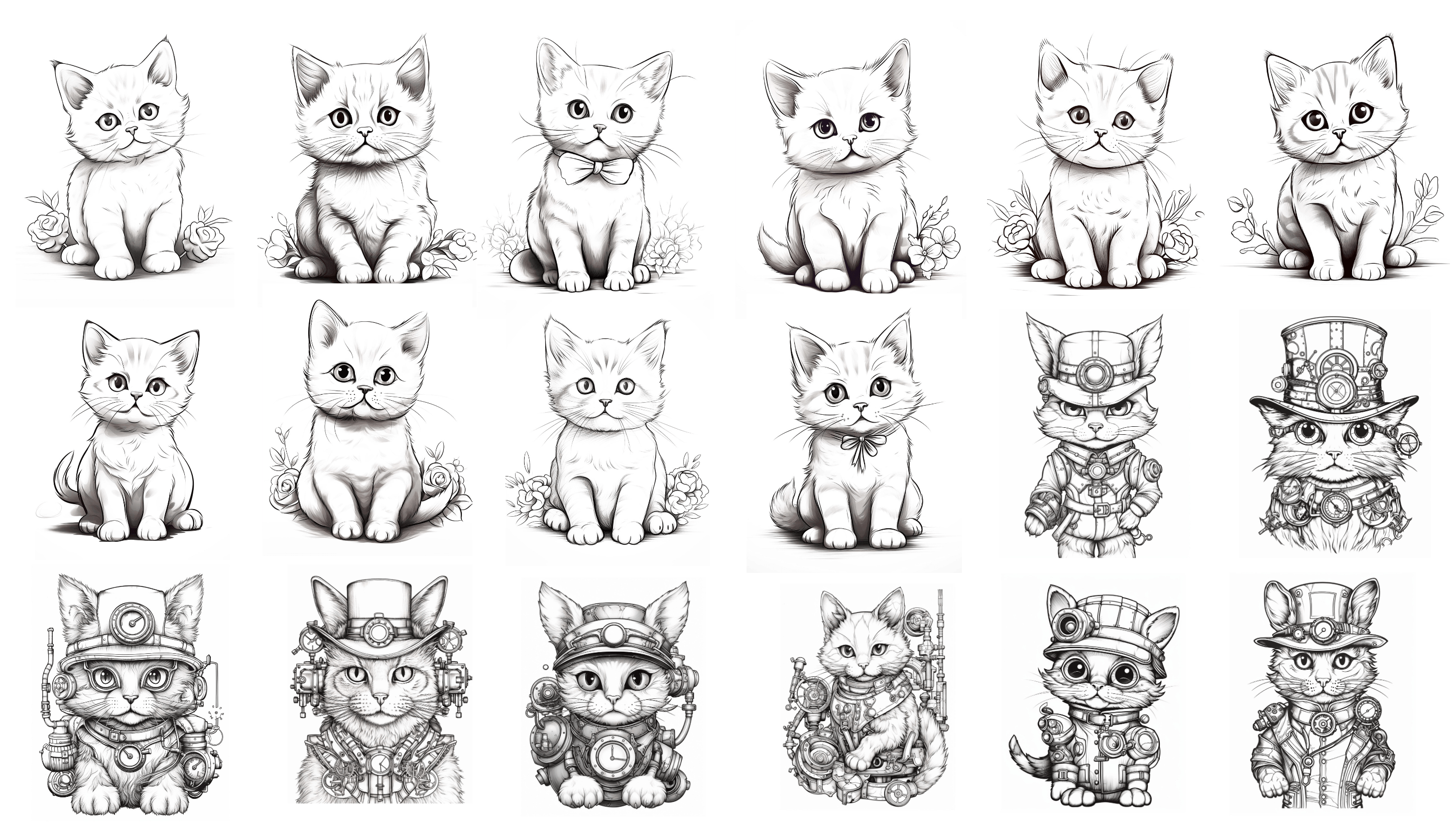 Cats Coloring Pages