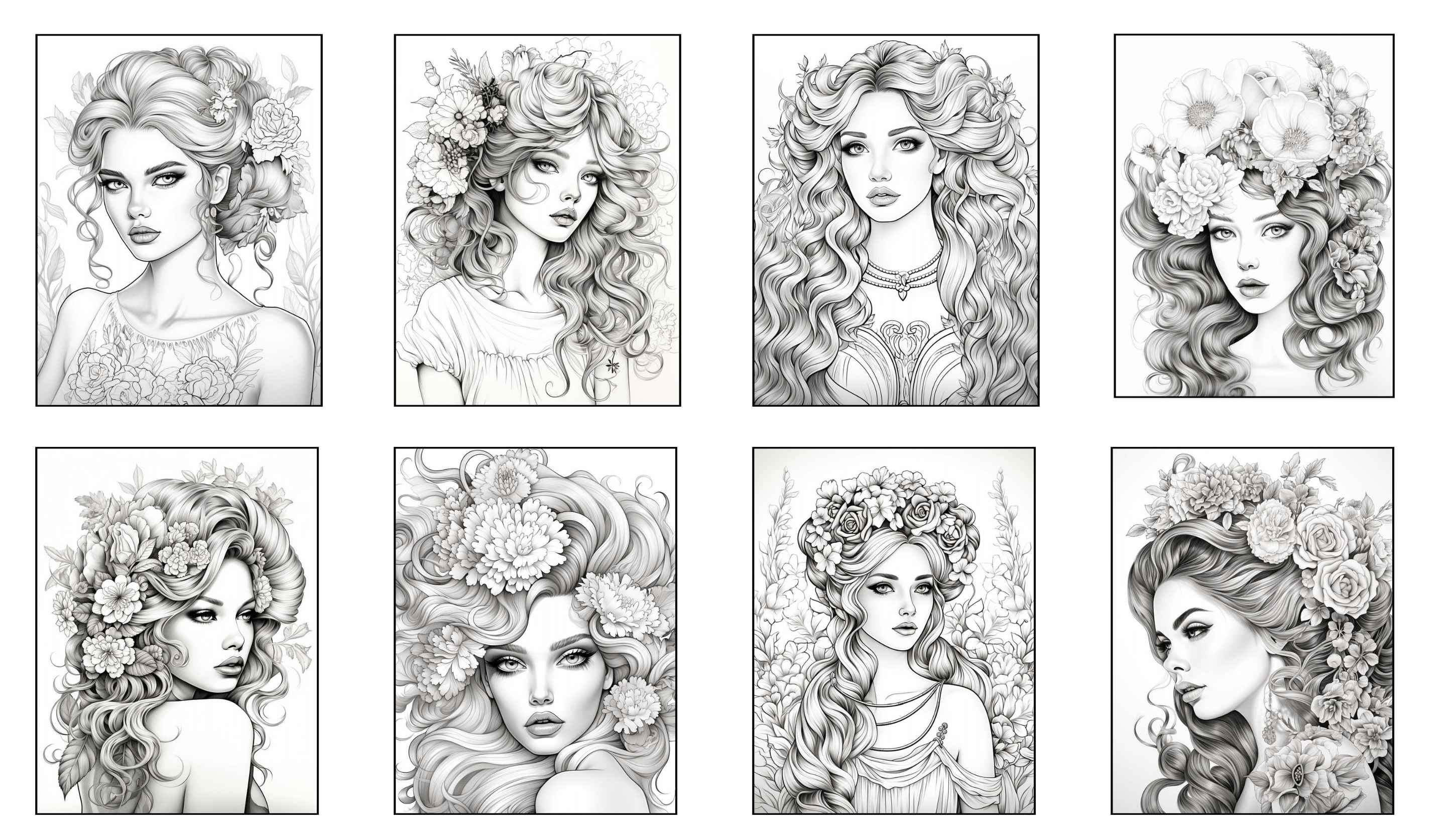 High Fashion Coloring Pages
