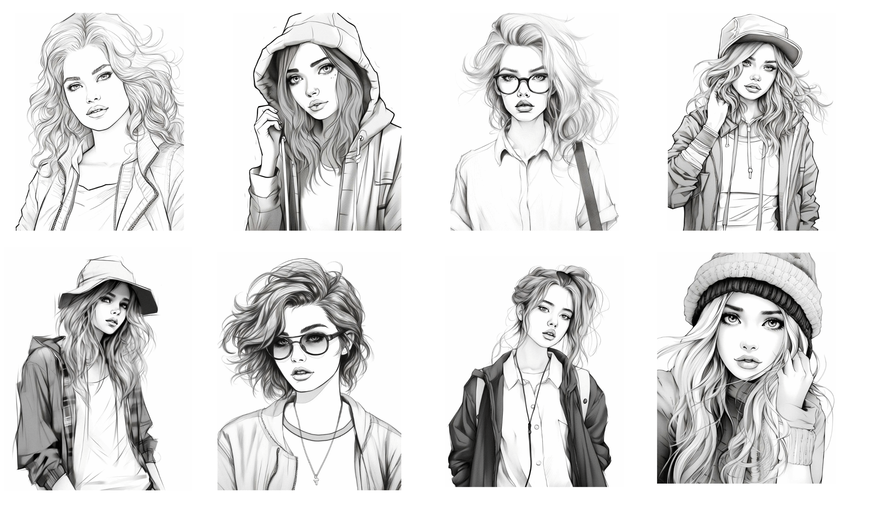 Modern Fashion Coloring Pages