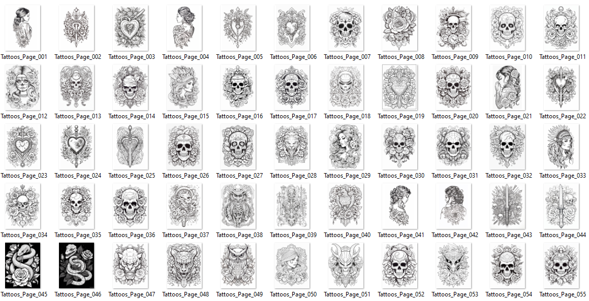Tattoos Coloring