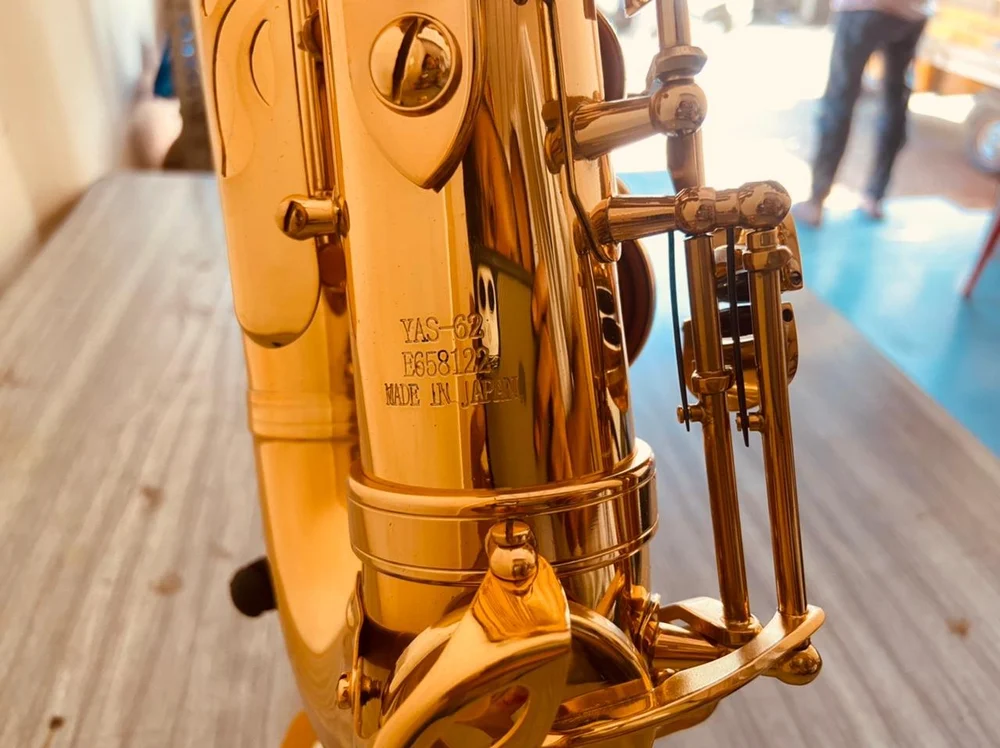 Yamaha YAS-62 Alto Saxophone body and keywork detail — BandBaazar India