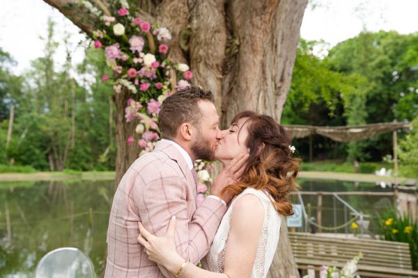 Mariage rose blush et cream