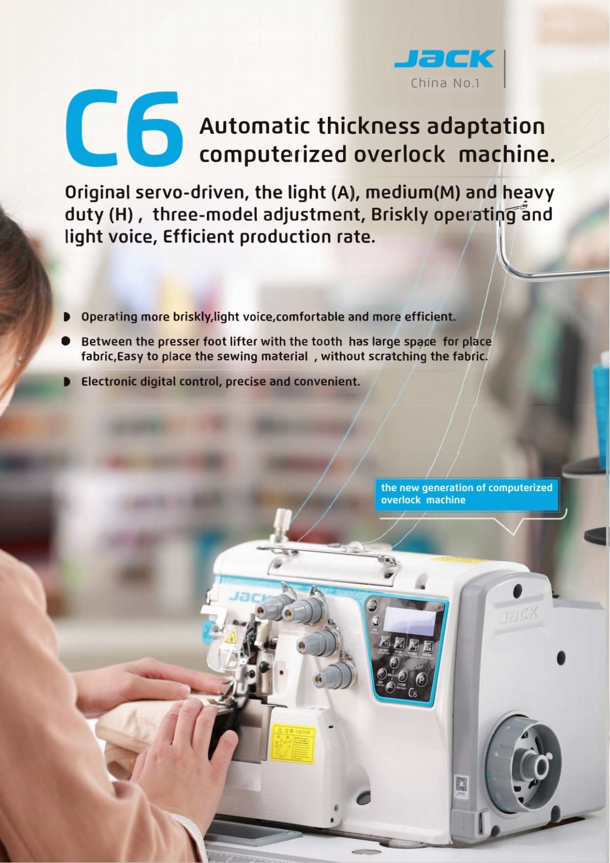 JACK C6 specification sheet page 1