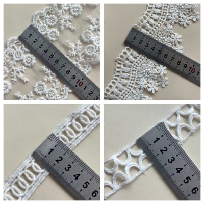 Polyester Water-Soluble Embroidery Lace
