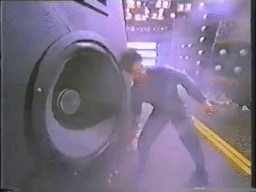 Subwoofer Shaking a guy