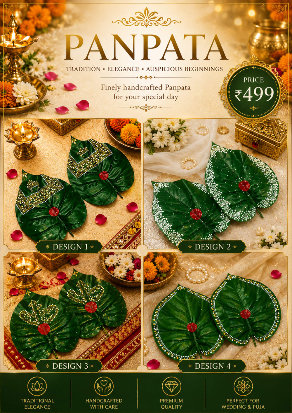 Handcrafted Bridal Panpata