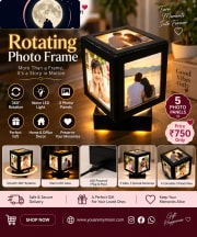 Rotating Photo Cube Lamp photo 2