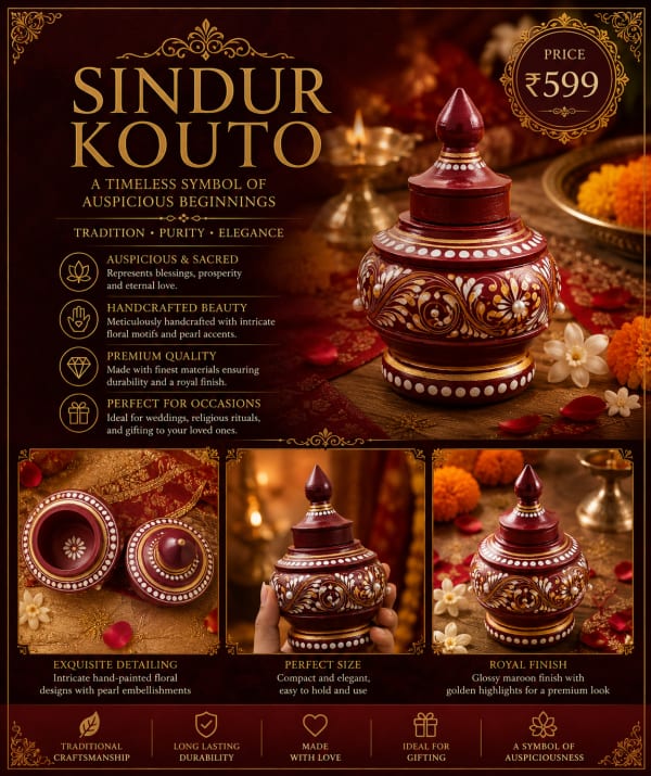Handcrafted Sindur Kouto