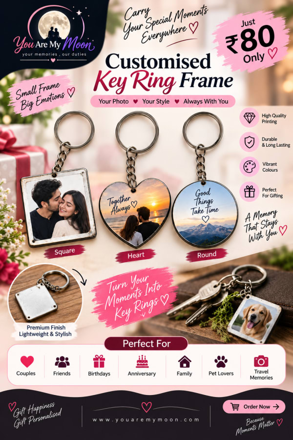 Customised Key Ring Frame