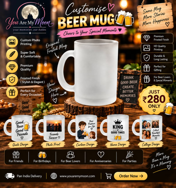 Customized Frosted Beer Mug