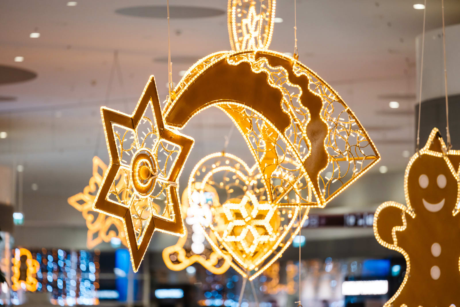 Weihnachtswelt in einem Einkaufszentrum