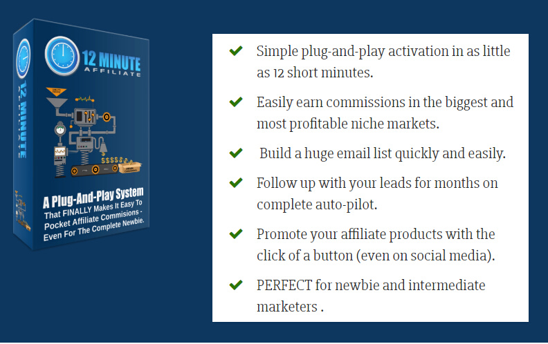 12 Minute Affiliate System Benefits