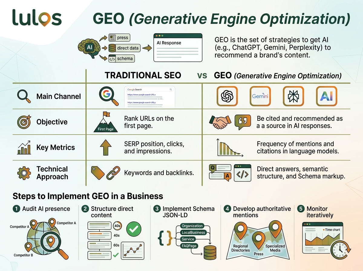 ¿Qué es GEO (Generative Engine Optimization) y cómo empezar en tu negocio?