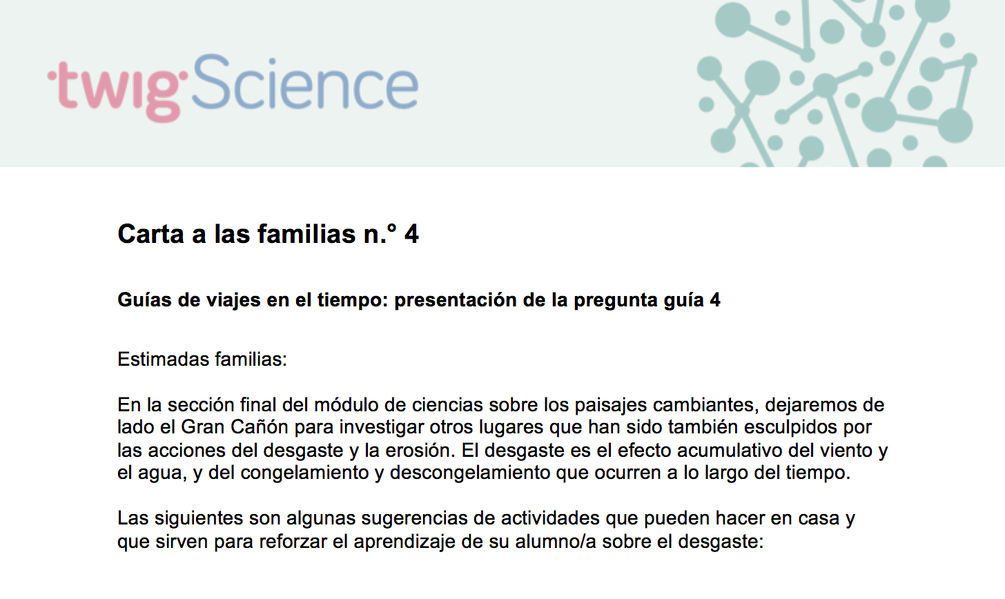 Carta a las familias 4