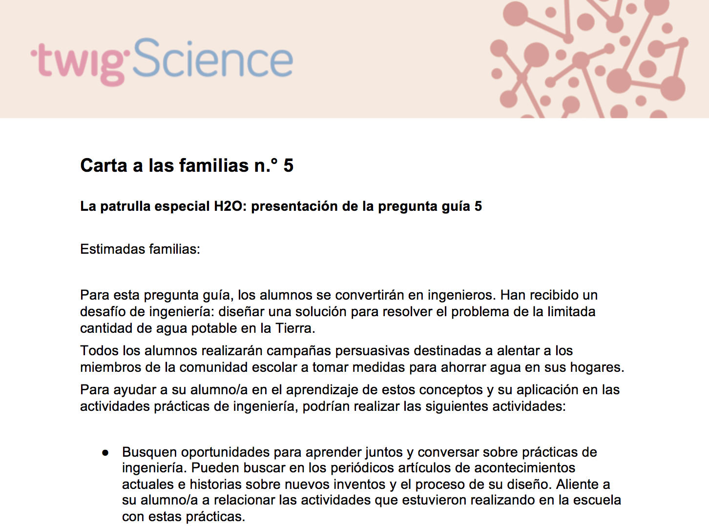 Carta a las familias 5