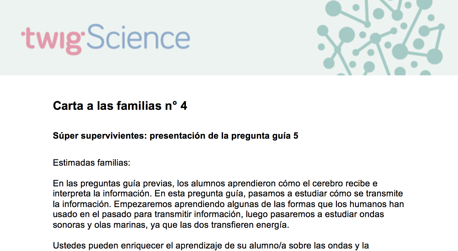 Carta a las familias 4