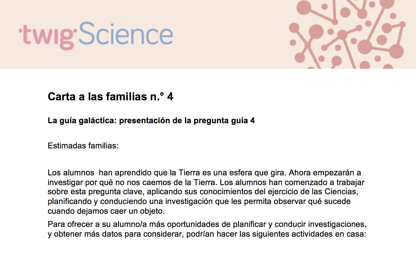 Carta a las familias 4