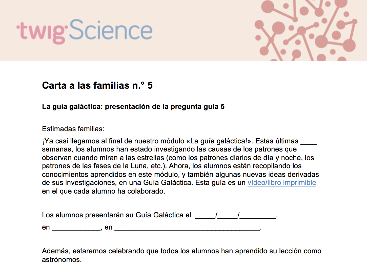 Carta a las familias 5